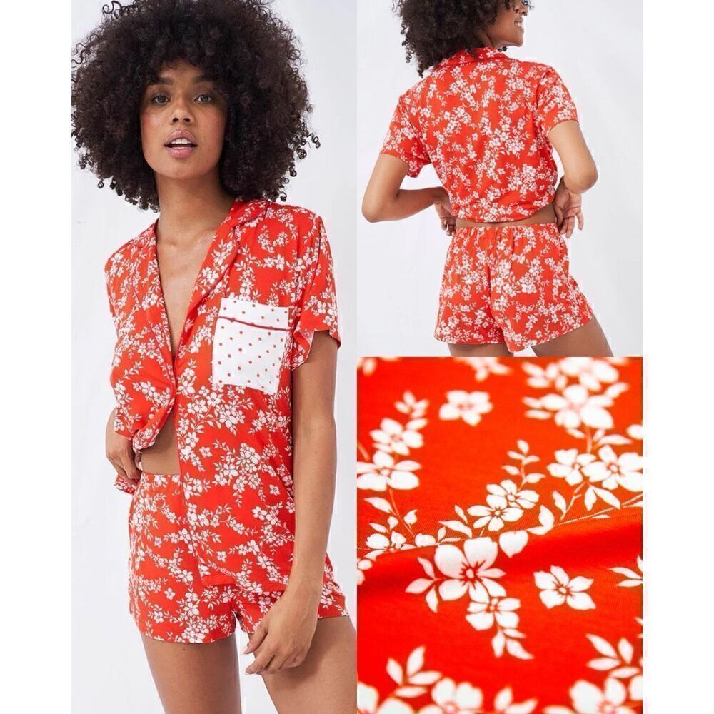 Stripe and Stare NWT Ditsy Floral Bedshort Pajama Set sustainable Size 1XL
